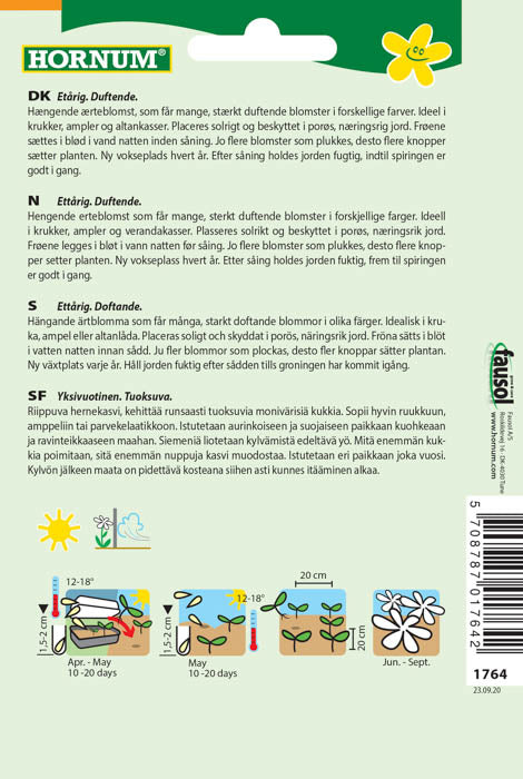 1 pss Tuoksuhernelajitelma Smell of Summer