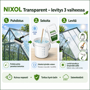 Varjostusaine NIXOL Transparent 1 kg