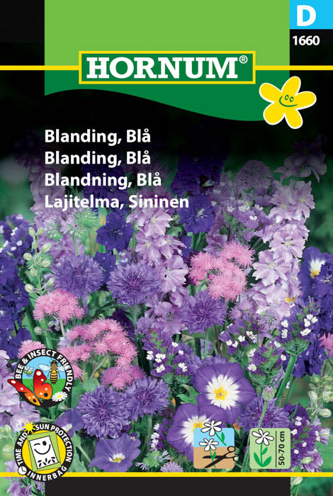 1 pss Sininen kesäkukkalajitelma