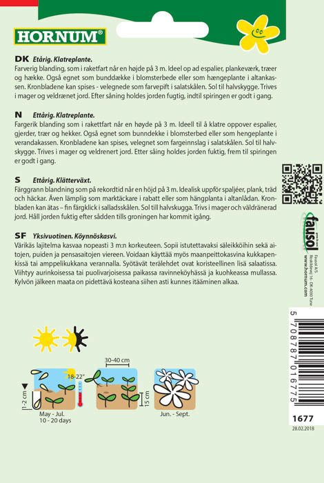 1 pss Pensasköynnöskrassi Roland, lajitelma