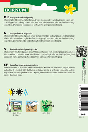 1 pss Vihanneskrassi Einfache grüne