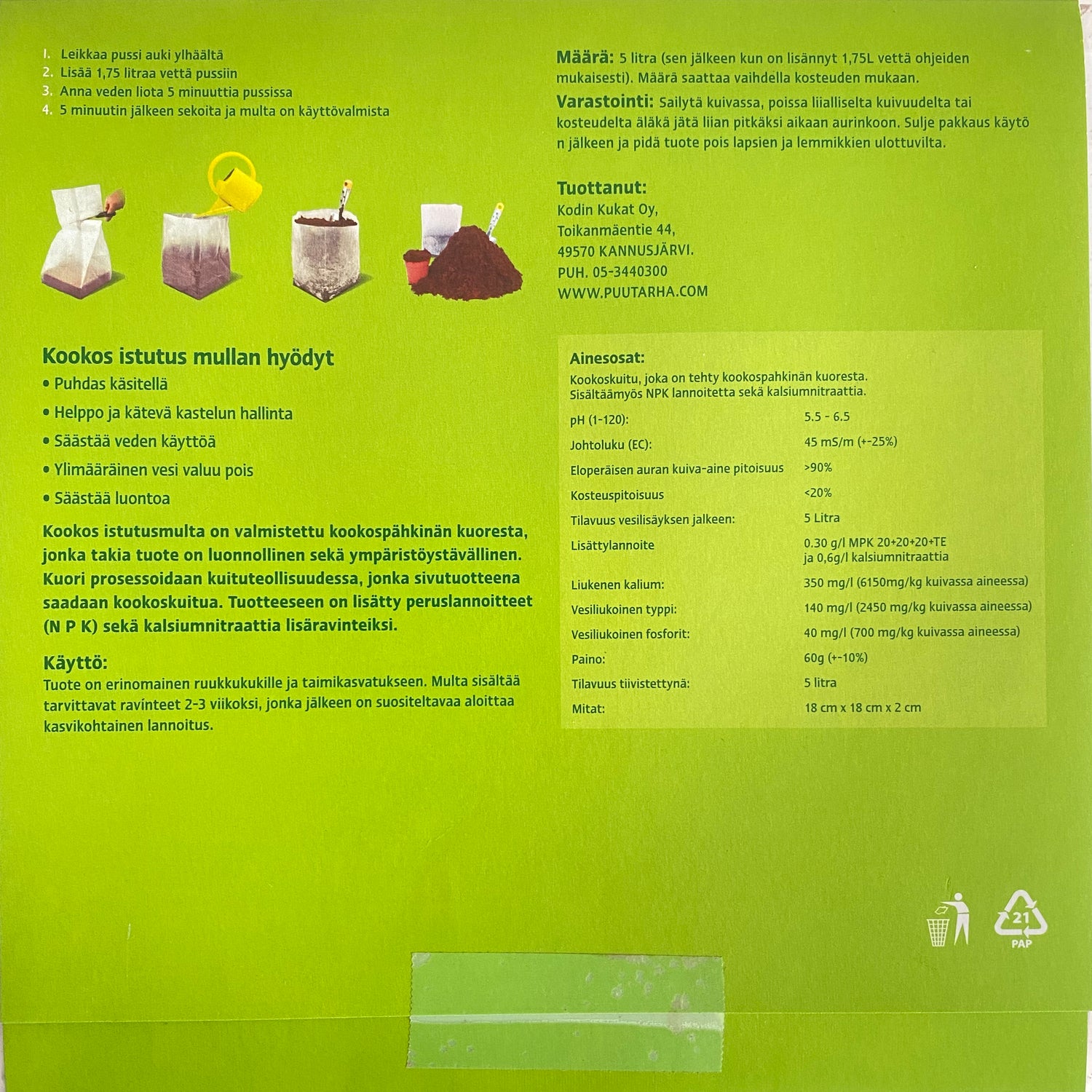Kookostaimimulta 5l